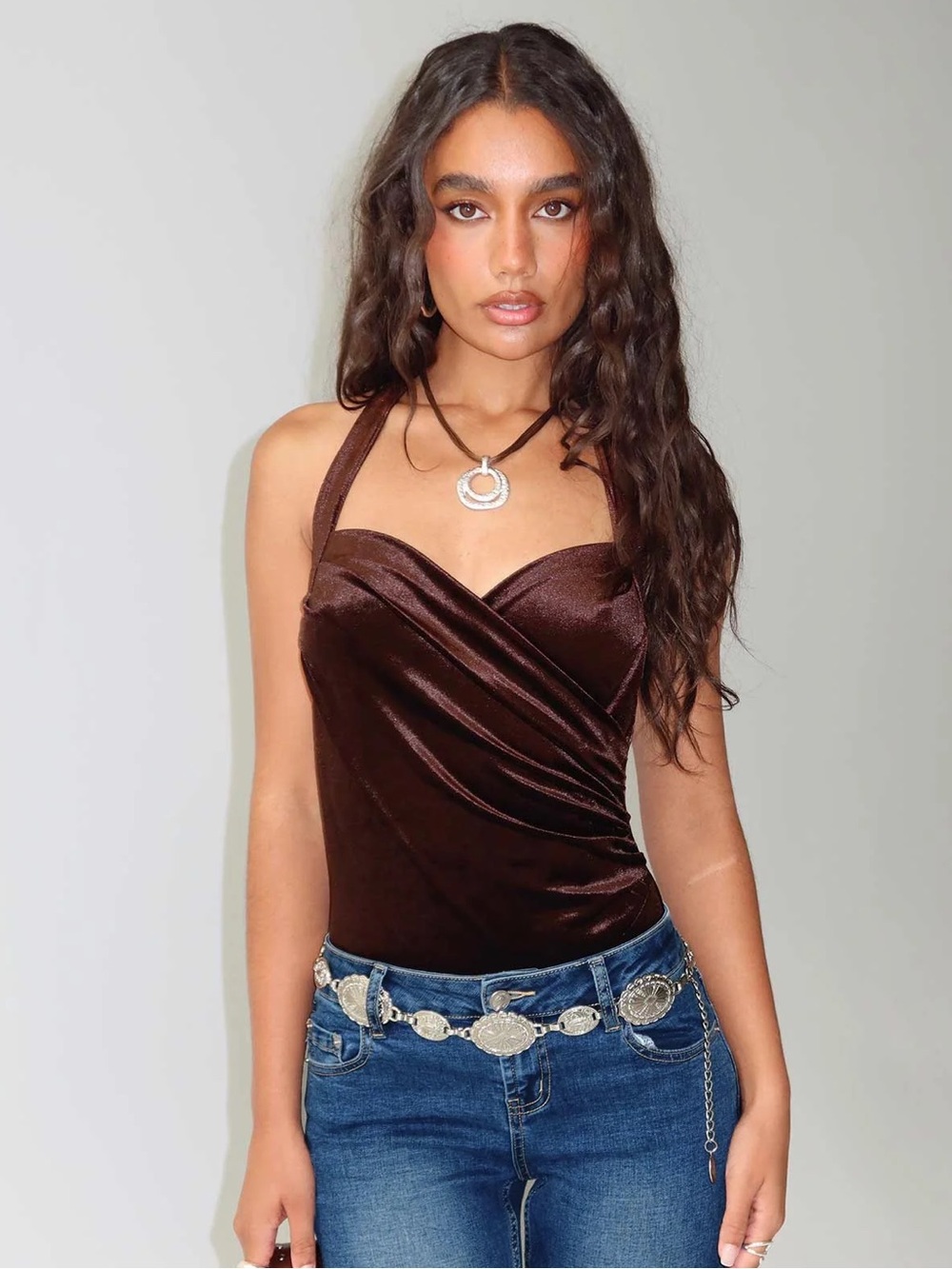 NWT PRINCESS POLLY Ruelle Halter Bodysuit